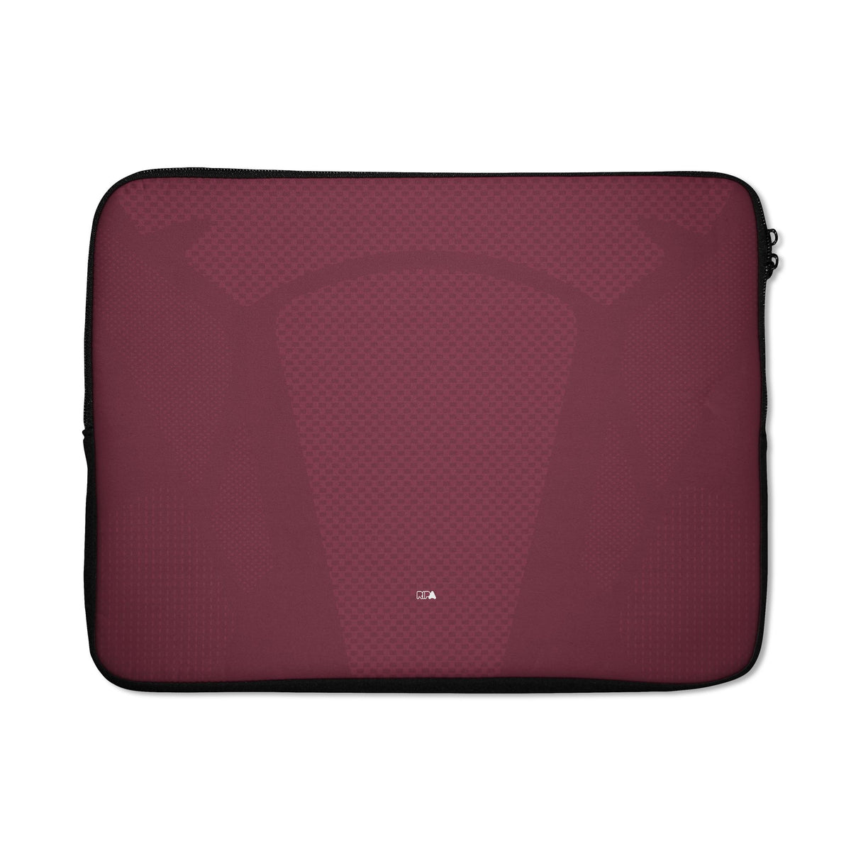 Laptop sleeve with the Aston Villa 2026-27 Home football shirt design by RIPA Football