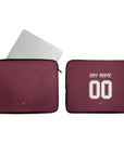Laptop sleeve with the Aston Villa 2026-27 Home football shirt design by RIPA Football