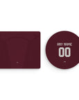 Mouse pad with the Aston Villa 2026-27 Home football shirt design by RIPA Football
