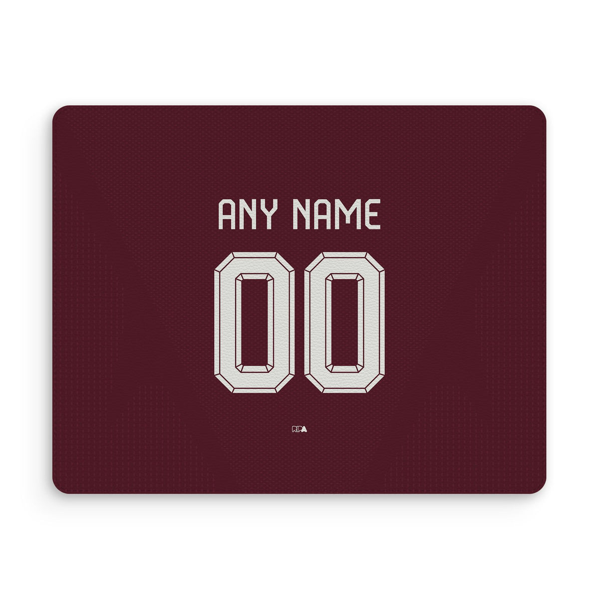 Mouse pad with the Aston Villa 2026-27 Home football shirt design by RIPA Football