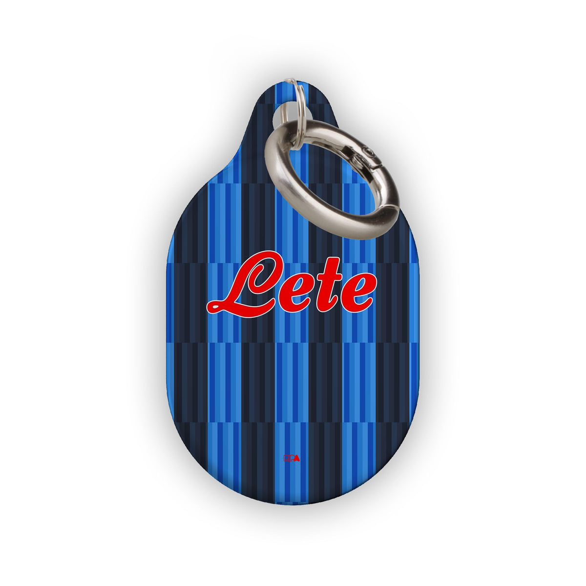 AirTag holder with the Atalanta 2026-27 Home football shirt design by RIPA Football