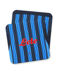 Coaster with the Atalanta 2026-27 Home football shirt design by RIPA Football