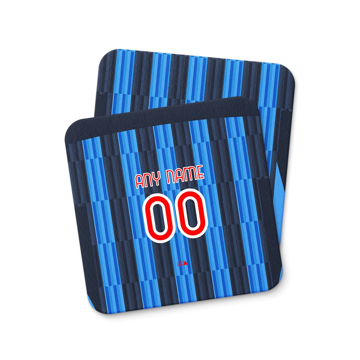 Coaster with the Atalanta 2026-27 Home football shirt design by RIPA Football