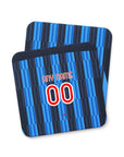 Coaster with the Atalanta 2026-27 Home football shirt design by RIPA Football