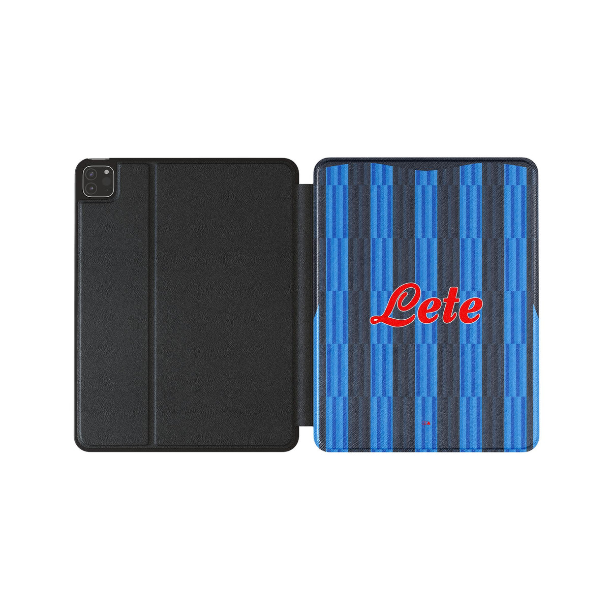 iPad case with the Atalanta 2026-27 Home football shirt design by RIPA Football