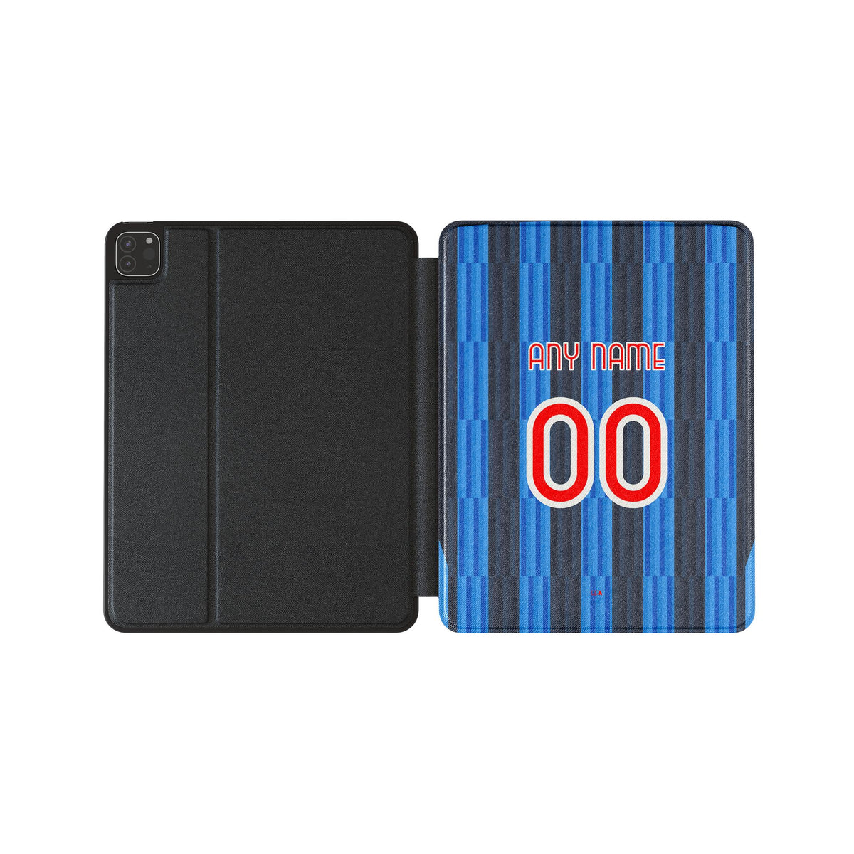 iPad case with the Atalanta 2026-27 Home football shirt design by RIPA Football