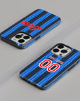 Phone case with the Atalanta 2026-27 Home football shirt design by RIPA Football