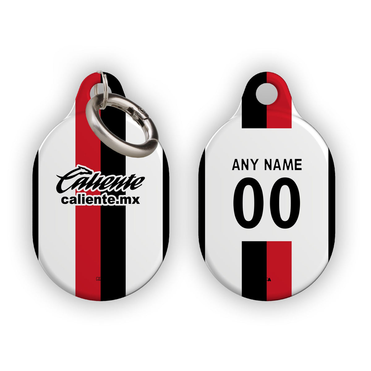 AirTag holder with the Atlas 2026-27 Away football shirt design by RIPA Football
