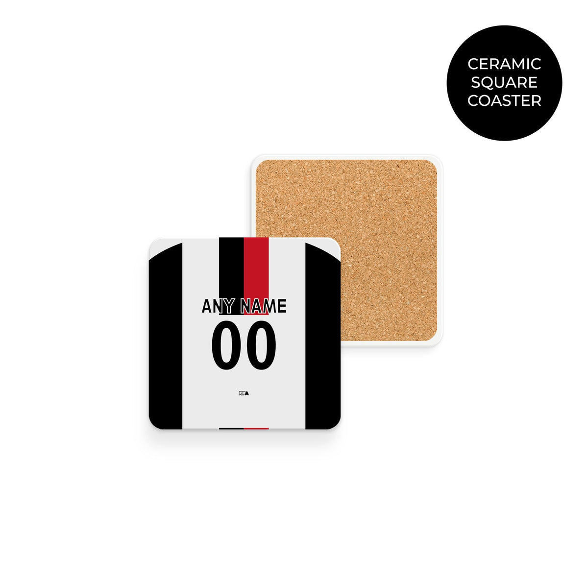 Coaster with the Atlas 2026-27 Away football shirt design by RIPA Football