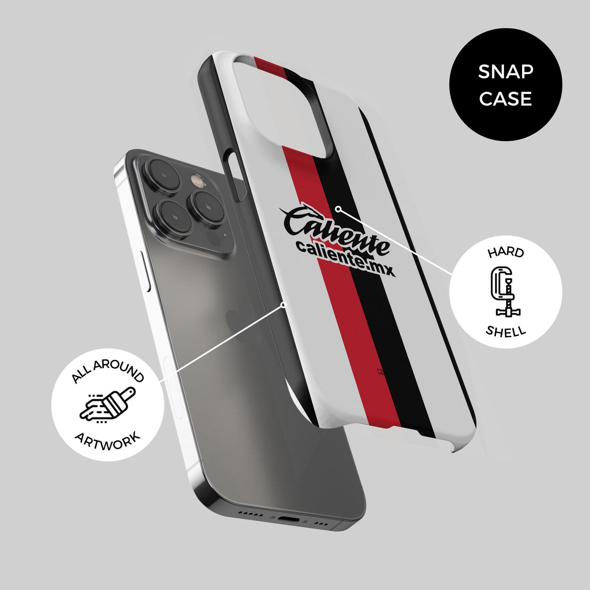 Phone case with the Atlas 2026-27 Away football shirt design by RIPA Football