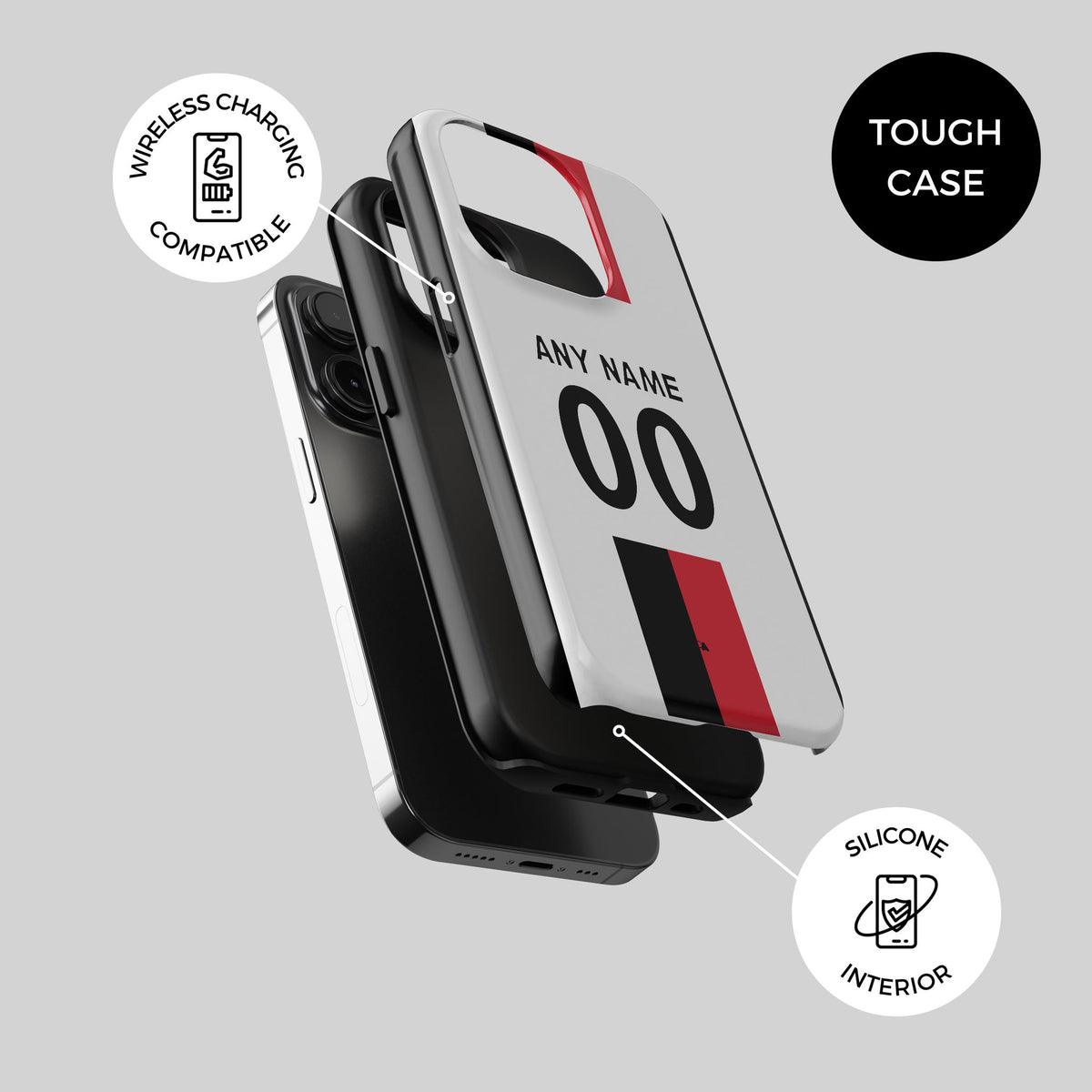 Phone case with the Atlas 2026-27 Away football shirt design by RIPA Football