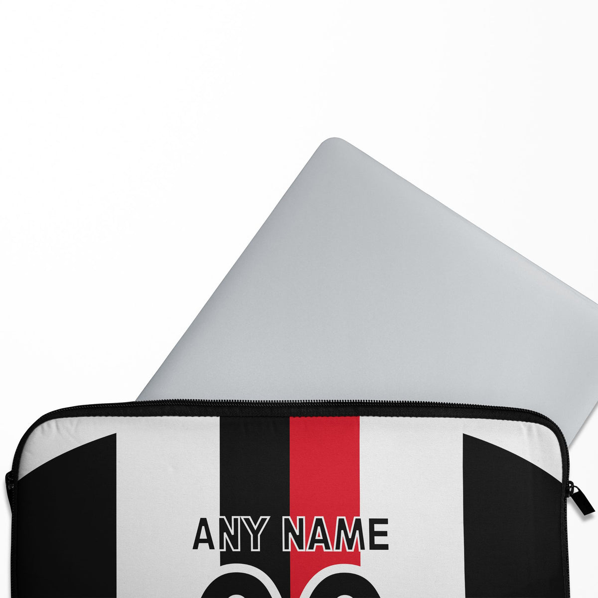 Laptop sleeve with the Atlas 2026-27 Away football shirt design by RIPA Football