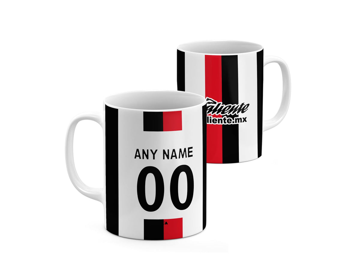 Mug with the Atlas 2026-27 Away football shirt design by RIPA Football