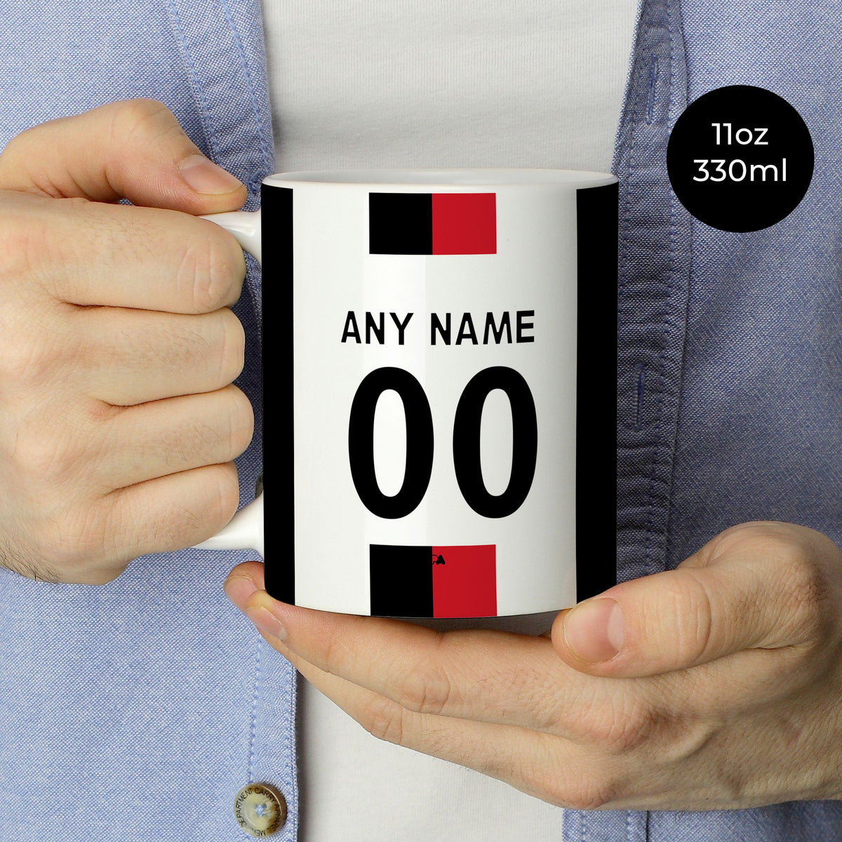 Mug with the Atlas 2026-27 Away football shirt design by RIPA Football