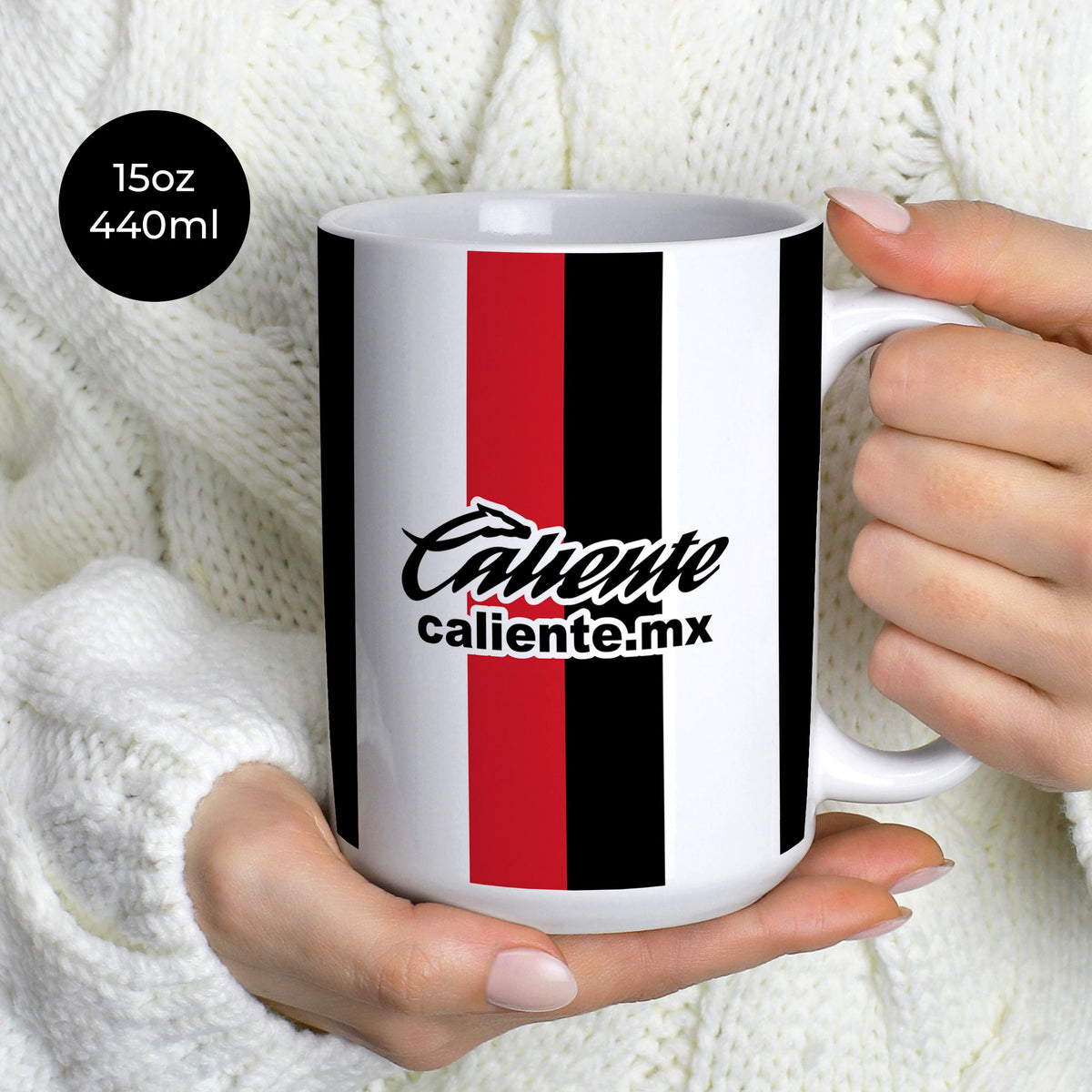 Mug with the Atlas 2026-27 Away football shirt design by RIPA Football