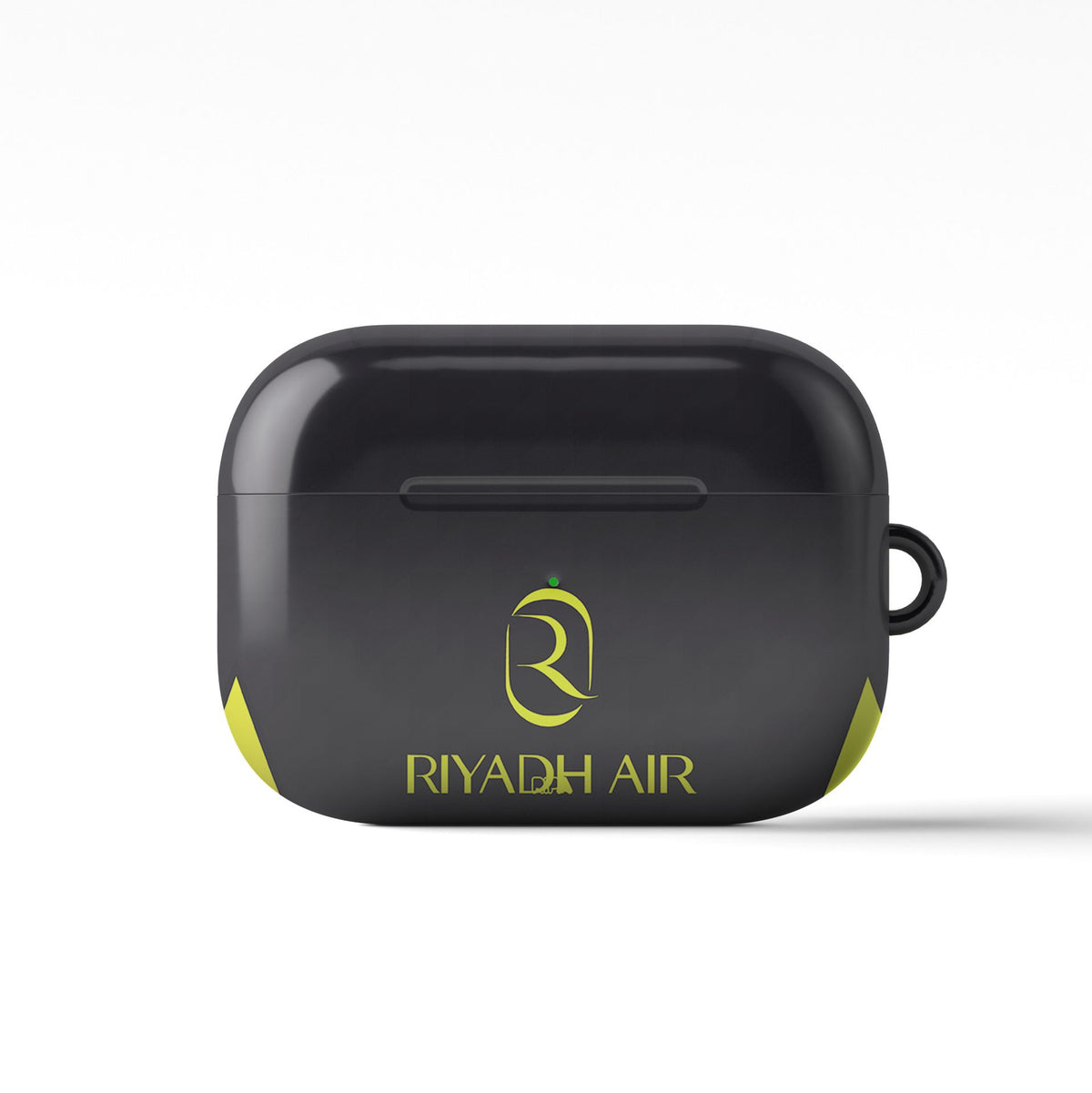 AirPods case with the Atlético Madrid 2026-27 Away football shirt design by RIPA Football