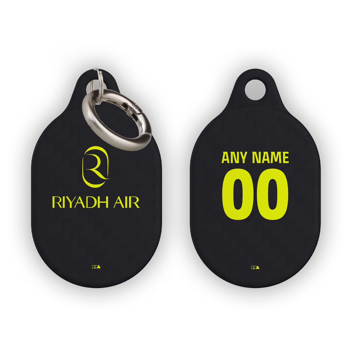 AirTag holder with the Atlético Madrid 2026-27 Away football shirt design by RIPA Football