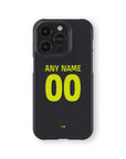Phone case with the Atlético Madrid 2026-27 Away football shirt design by RIPA Football