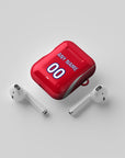 AirPods case with the Atlético Madrid 2026-27 Home football shirt design by RIPA Football