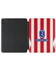iPad case with the Atlético Madrid 2026-27 Home football shirt design by RIPA Football