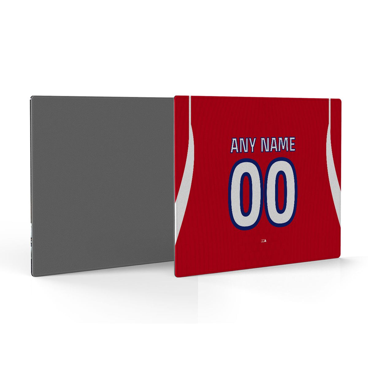 Mouse pad with the Atlético Madrid 2026-27 Home football shirt design by RIPA Football