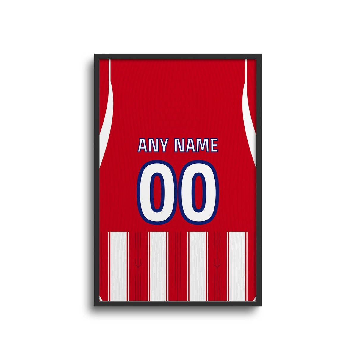 Print with the Atlético Madrid 2026-27 Home football shirt design by RIPA Football