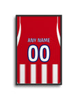 Print with the Atlético Madrid 2026-27 Home football shirt design by RIPA Football