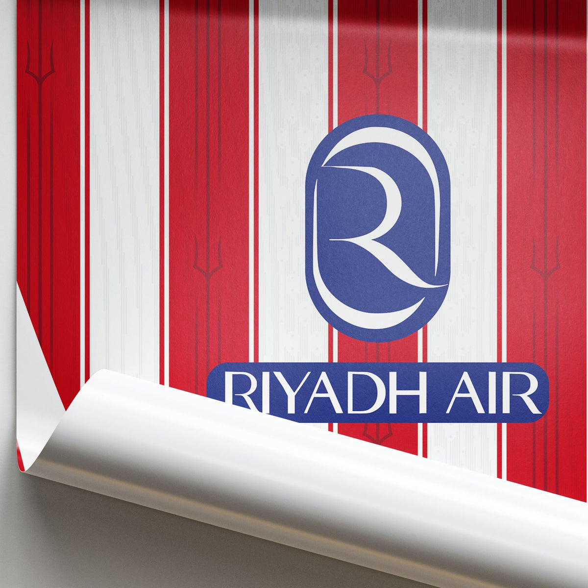 Print with the Atlético Madrid 2026-27 Home football shirt design by RIPA Football
