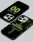 Phone case with the Atlético Madrid 2026-27 Prematch football shirt design by RIPA Football
