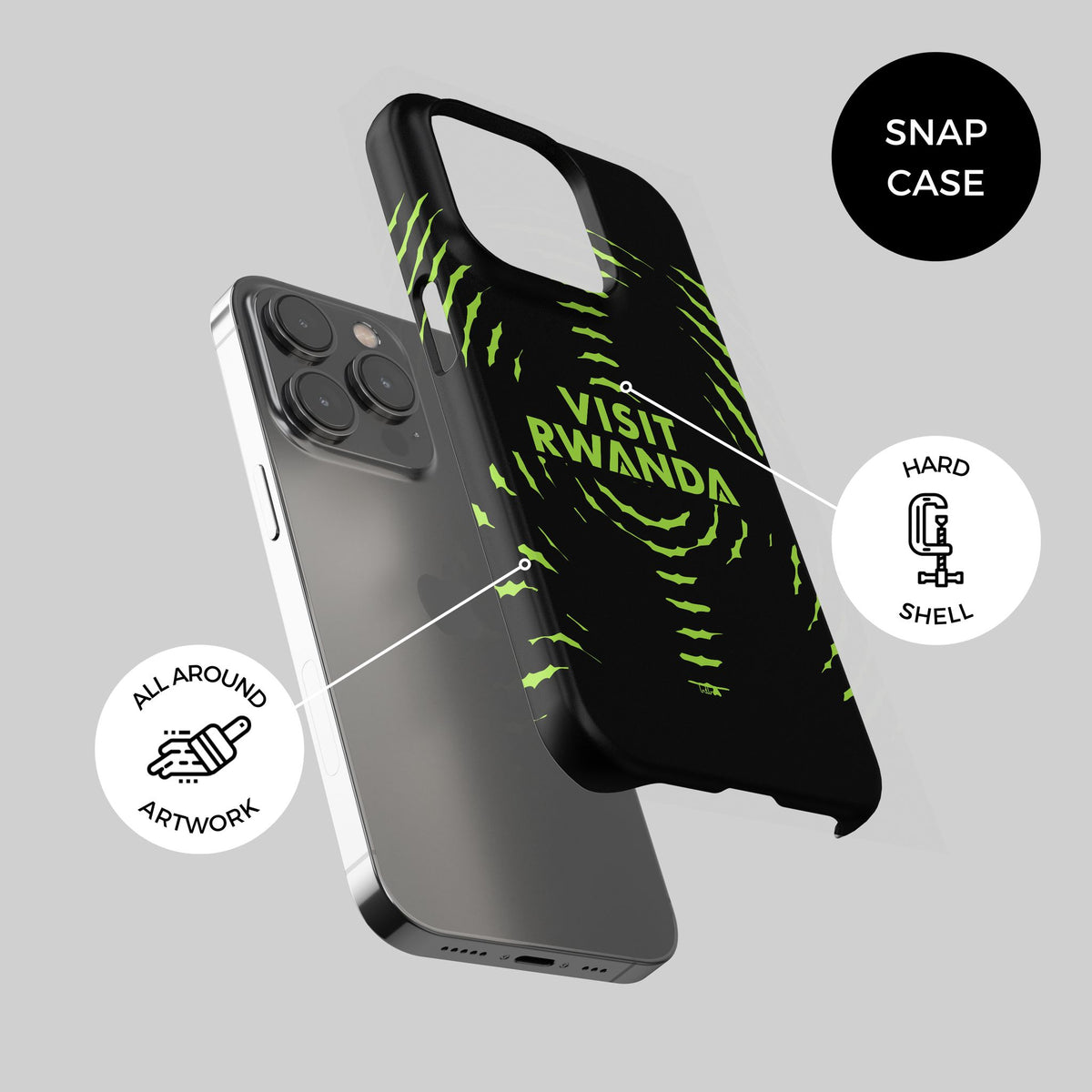 Phone case with the Atlético Madrid 2026-27 Prematch football shirt design by RIPA Football