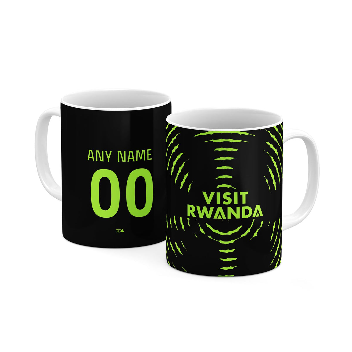 Mug with the Atlético Madrid 2026-27 Prematch football shirt design by RIPA Football