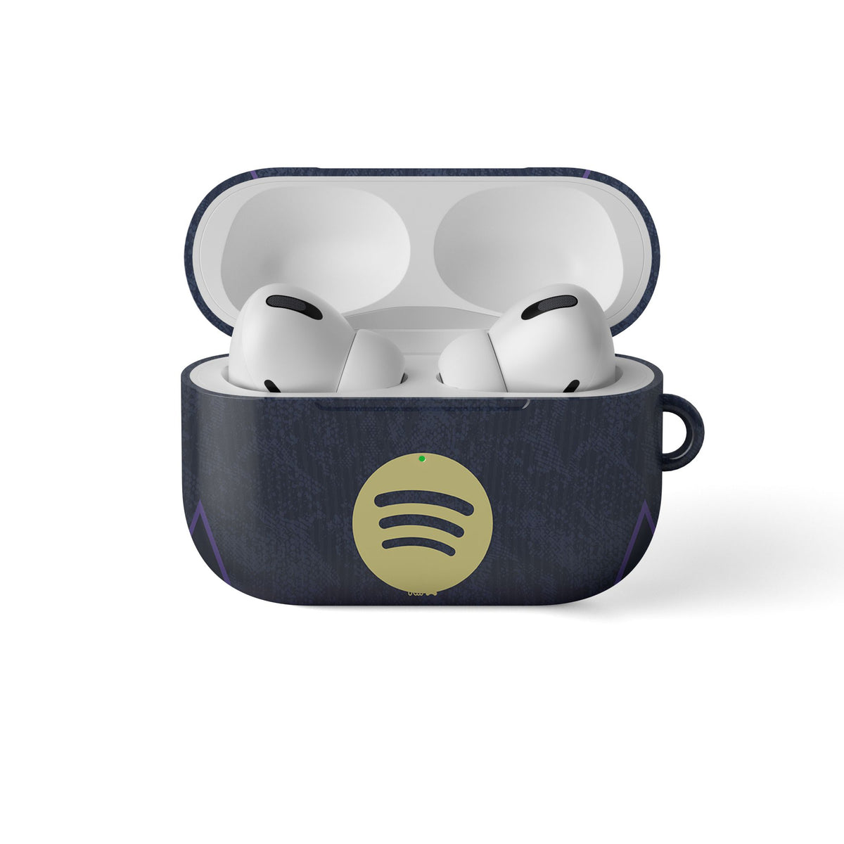 AirPods case with the Barcelona 2026-27 Away football shirt design by RIPA Football