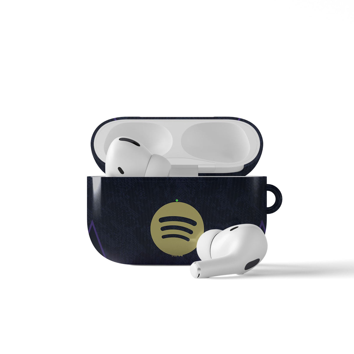 AirPods case with the Barcelona 2026-27 Away football shirt design by RIPA Football