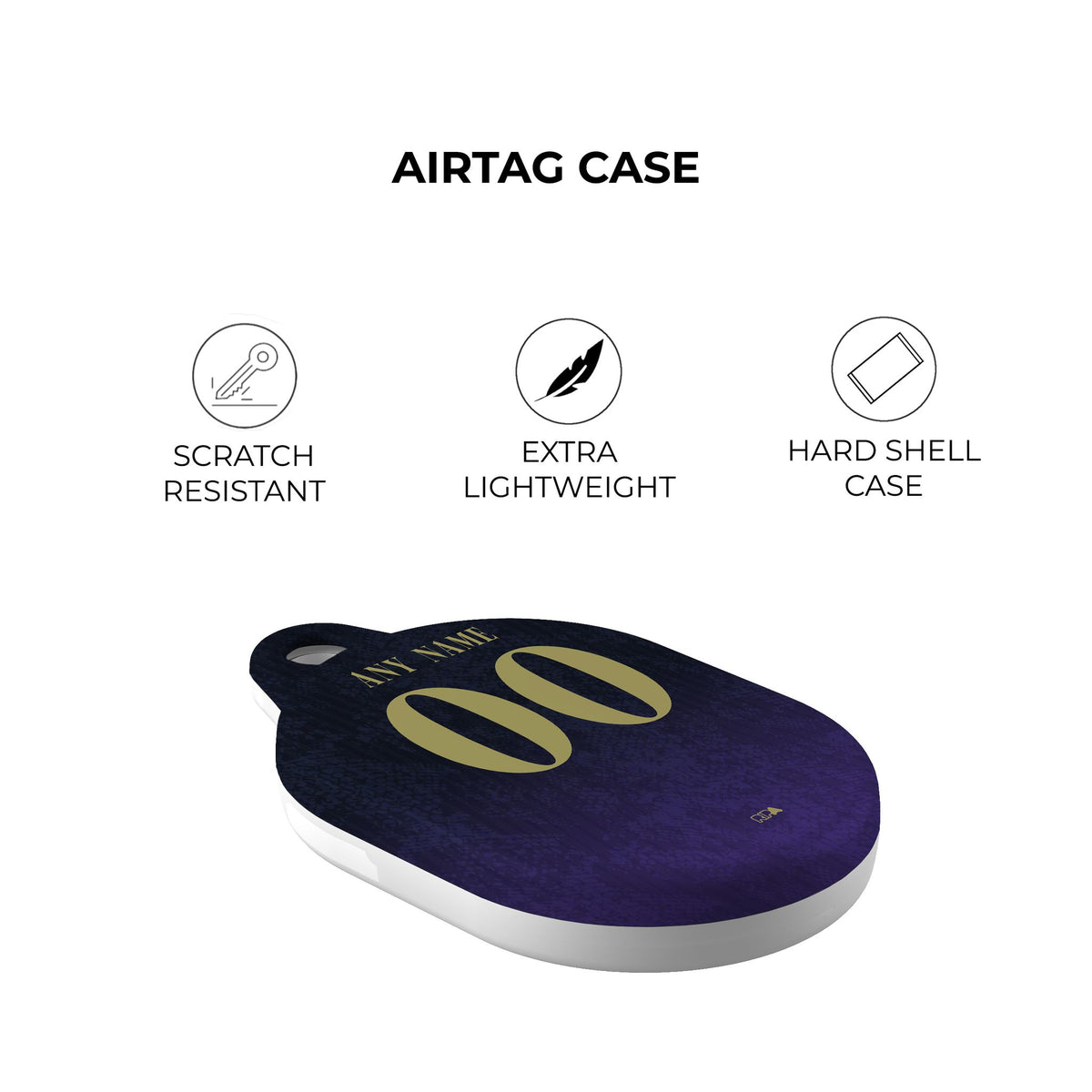 AirTag holder with the Barcelona 2026-27 Away football shirt design by RIPA Football