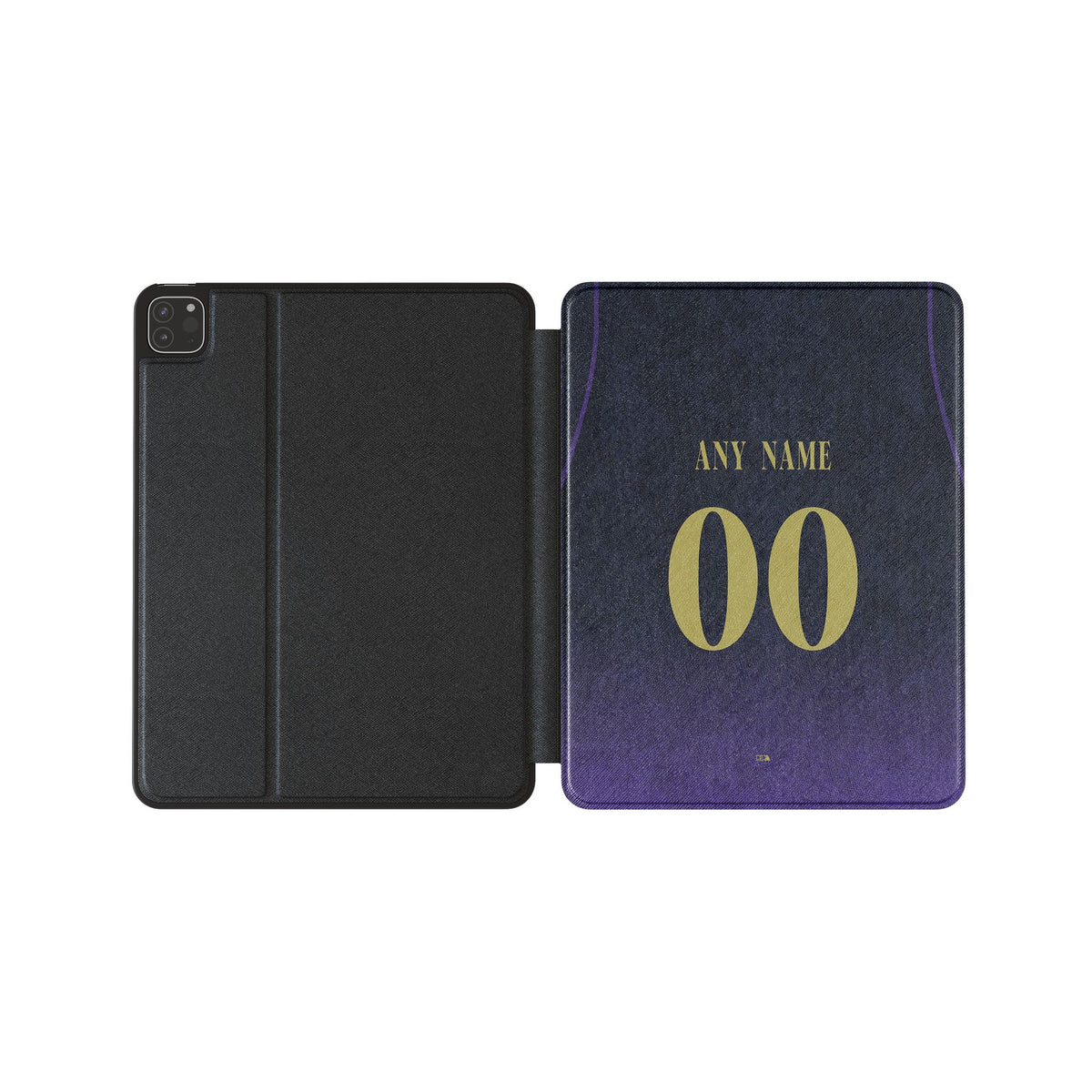 iPad case with the Barcelona 2026-27 Away football shirt design by RIPA Football