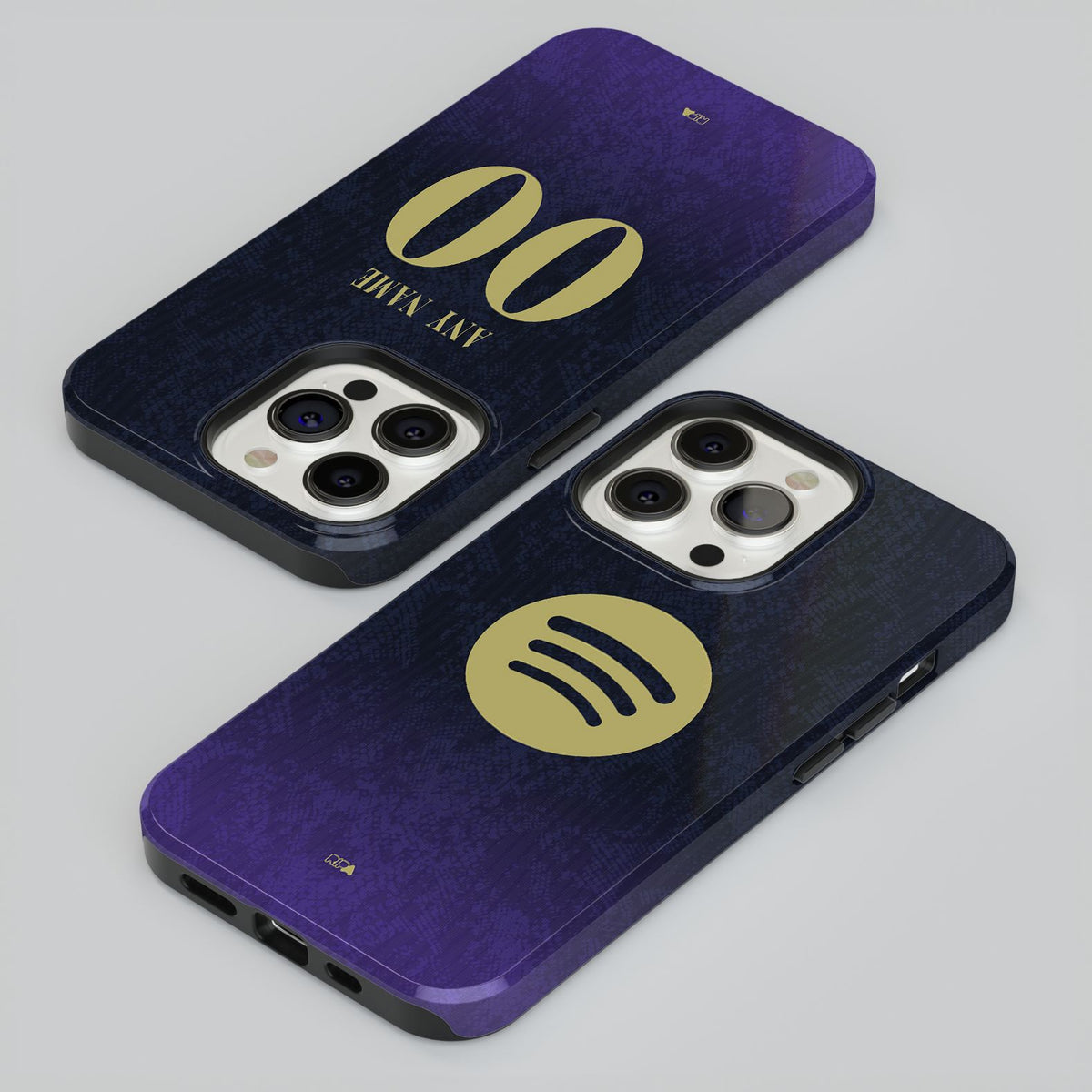 Phone case with the Barcelona 2026-27 Away football shirt design by RIPA Football