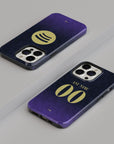 Phone case with the Barcelona 2026-27 Away football shirt design by RIPA Football