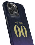 Phone case with the Barcelona 2026-27 Away football shirt design by RIPA Football