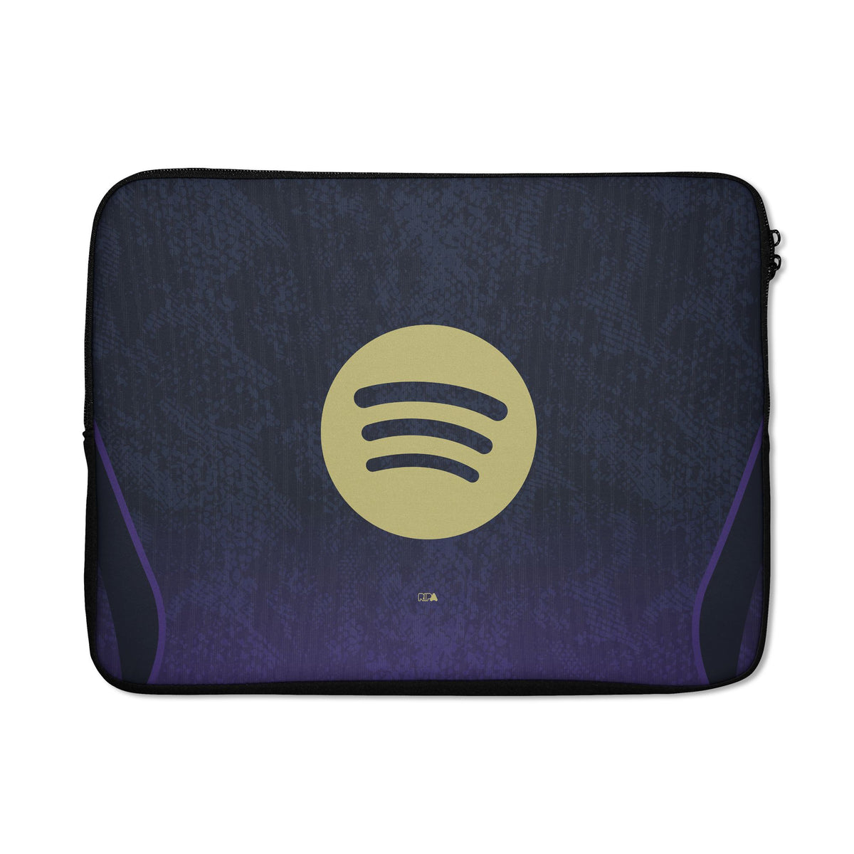 Laptop sleeve with the Barcelona 2026-27 Away football shirt design by RIPA Football