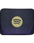 Laptop sleeve with the Barcelona 2026-27 Away football shirt design by RIPA Football