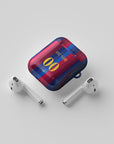 AirPods case with the Barcelona 2026-27 Home football shirt design by RIPA Football