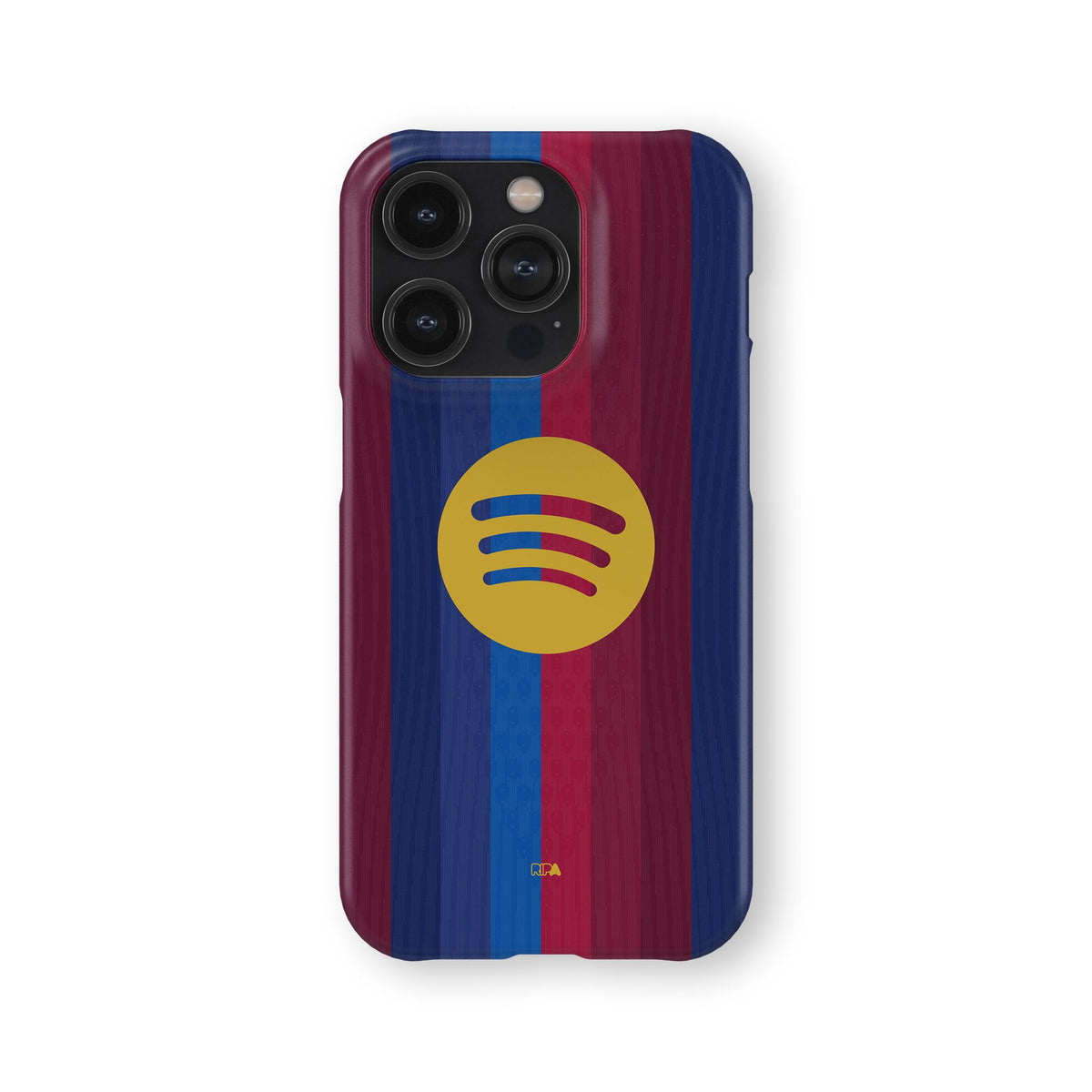Phone case with the Barcelona 2026-27 Home football shirt design by RIPA Football