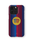 Phone case with the Barcelona 2026-27 Home football shirt design by RIPA Football