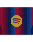 Mouse pad with the Barcelona 2026-27 Home football shirt design by RIPA Football