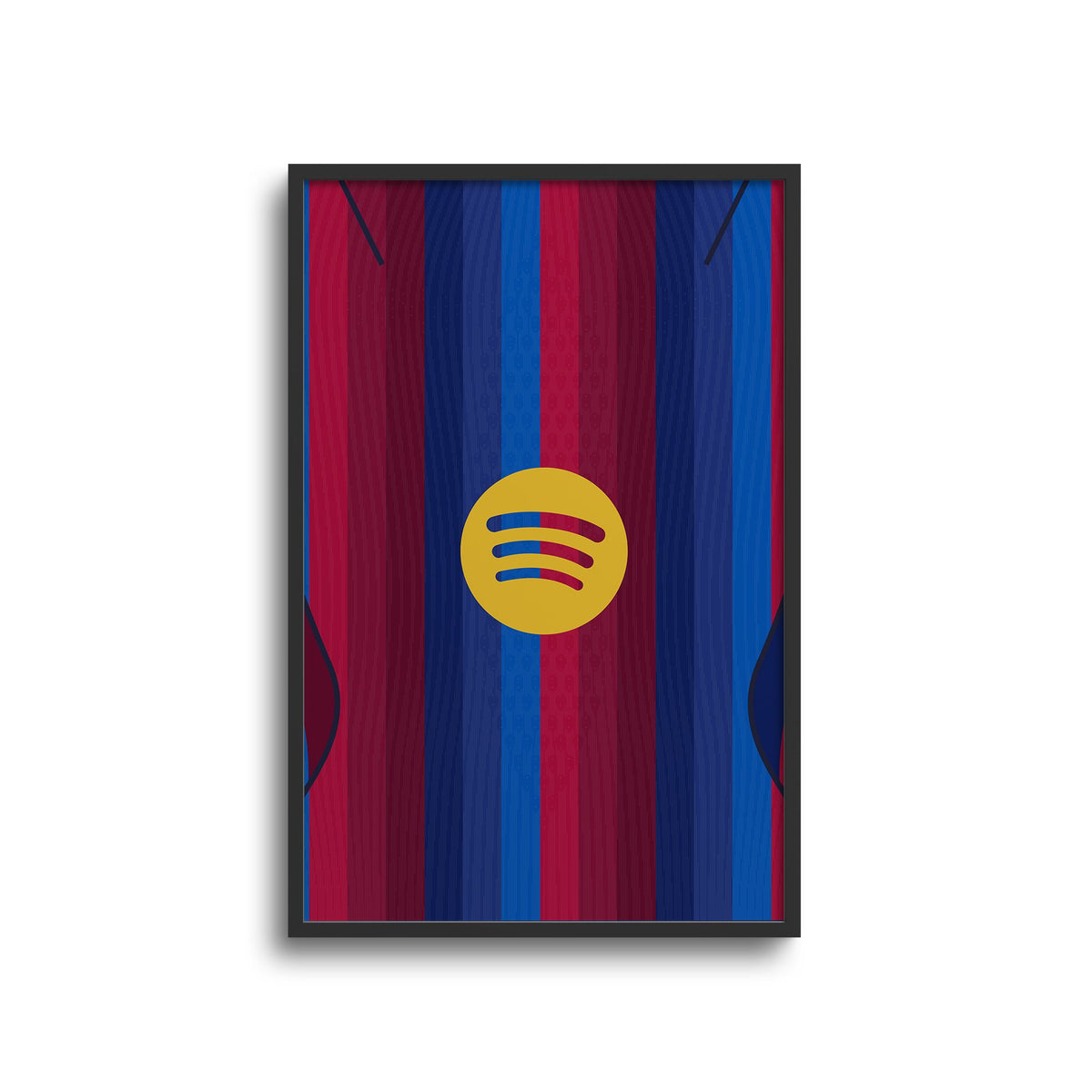 Print with the Barcelona 2026-27 Home football shirt design by RIPA Football