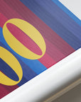 Print with the Barcelona 2026-27 Home football shirt design by RIPA Football