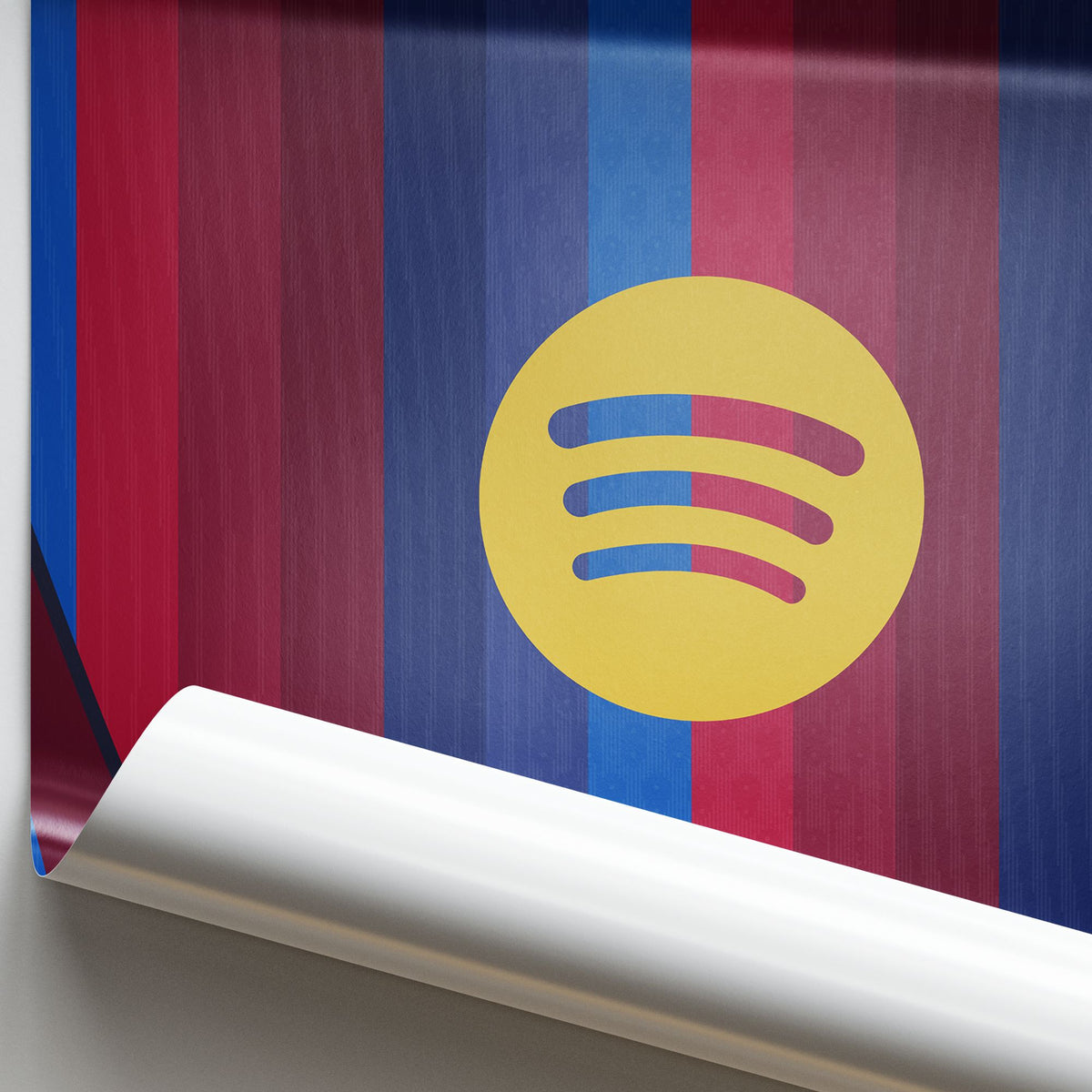Print with the Barcelona 2026-27 Home football shirt design by RIPA Football