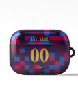 AirPods case with the Barcelona 2026-27 Prematch football shirt design by RIPA Football
