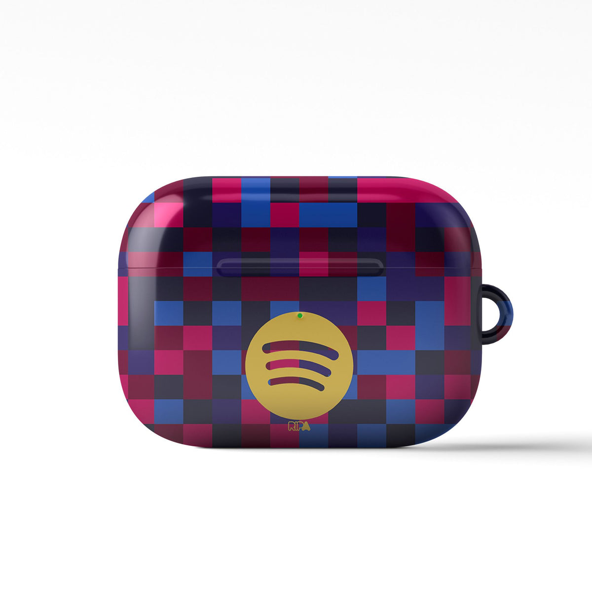 AirPods case with the Barcelona 2026-27 Prematch football shirt design by RIPA Football