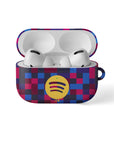 AirPods case with the Barcelona 2026-27 Prematch football shirt design by RIPA Football